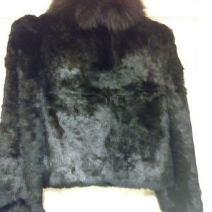 Rabbit fur coat